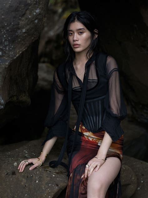 The Silence Of The Sea Ming Xi By Gilles Bensimon For Vogue China