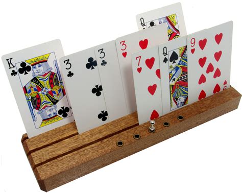 Deluxe playing card racks / holders with scoring pegs - Scoring & accessories - Playing cards 
