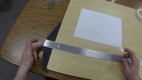 Mechanical Drafting How To Tape Down Your Paper Youtube