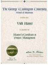 Pictures of George Washington University Masters Certificate In Project Management