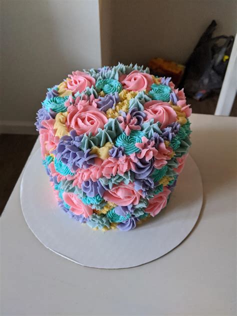 Sweet Spring Floral Cake R Cakedecorating