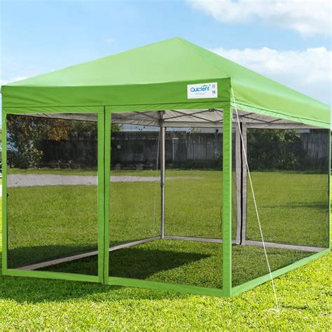 Quictent 10x10 Ez Pop Up Canopy Tent With Mosquito Netting Screen House