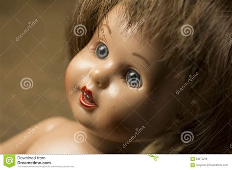 Face Of A Doll Stock Photo Image Of Bizarre Close Eyelashes 63570276
