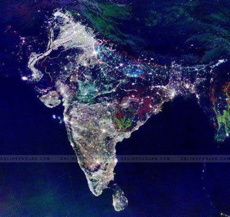 Nasa Sattelite Image On The Eve Of Diwali So Awesome Diwali