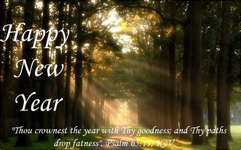 Happy New Year Bible Verses Psalm 65 Kjv