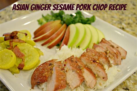 Asian Ginger Sesame Pork Chop Recipe A Thrifty Mom Recipes Crafts Diy And More