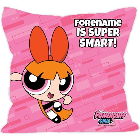 personalised powerpuff girls blossom pattern cushion 45x45cm from go find a t
