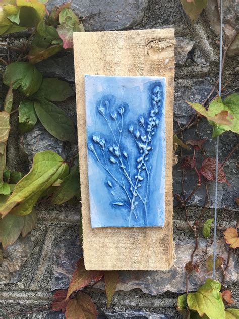 Rustic Clay Wall Hanging Art Plaque Raised Impression Of Etsy Clay