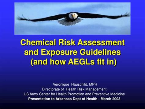 Ppt Chemical Risk Assessment And Exposure Guidelines And How Aegls