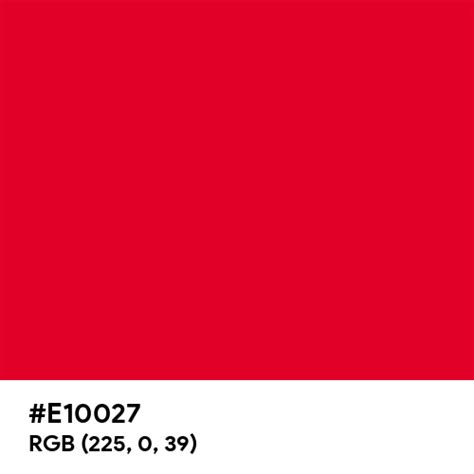 Huawei Red Color Hex Code Is E10027