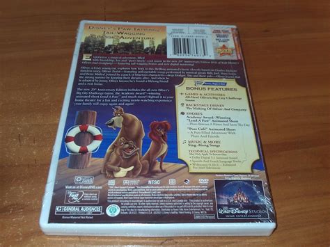 Oliver And Company Dvd 2009 20th Anniversary Special Edition New