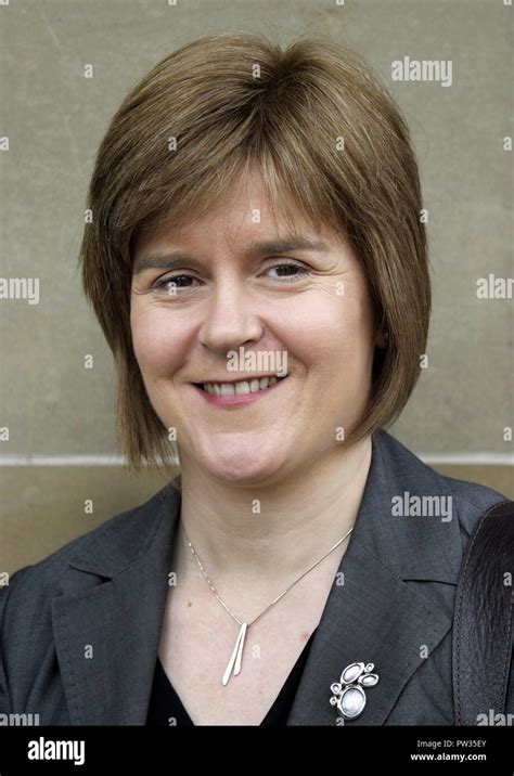 Scottish First Minister And Snp Leader Nicola Sturgeon Hi Res Stock