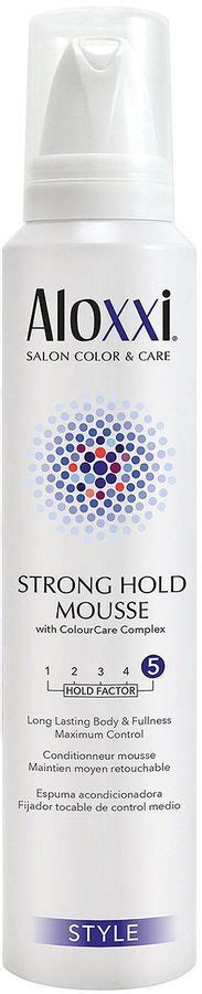 Aloxxi Strong Hold Mousse 6 7 Oz Mousse Hold On Color Care