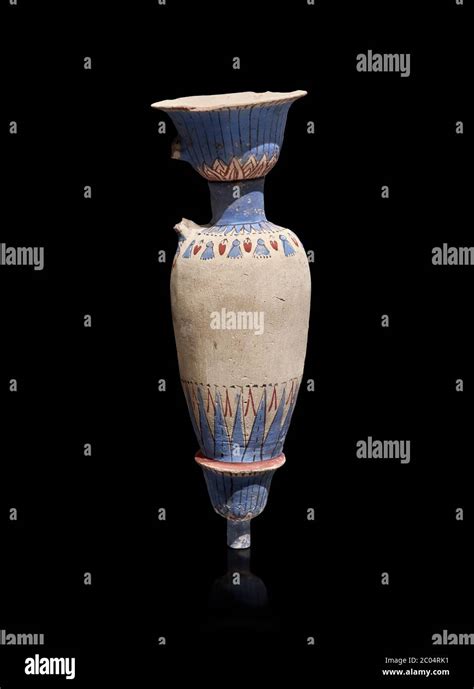 Ancient Egyptian Decorated Vase Tomb Of Kha Theban Tomb 8 Mid 18th Dynasty 1550 To 1292 Bc