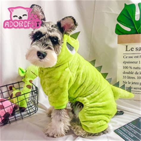 Dinosaur Halloween Party Costume Outfits Winter Warm Fleece Dog Jacket