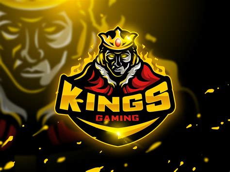 Kings Gaming Mascot And Esport Logo By Logo Templates On Dribbble