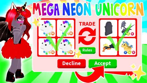 To Get A Mega Neon Fly Ride Unicorn For Free In Adopt Me Free Adopt