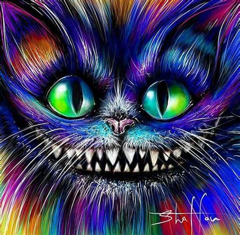 Pin By Tarantula Małgorzata Kiwer On Rainbow Cats Cheshire Cat Art