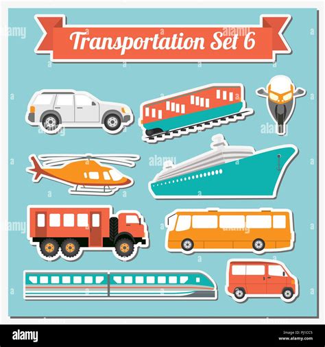 Set Of All Types Of Transport Icon For Creating Your Own Infographics