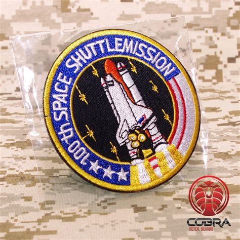 Th Space Shuttle Mission Nasa Embroidered Iron On Patch Etsy