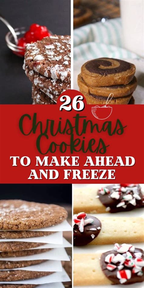 26 Christmas Cookies To Make Ahead And Freeze Video Cookies Recipes Christmas Delicious