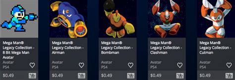 Rockman Corner Mega Man Avatars Now Available On Playstation 4