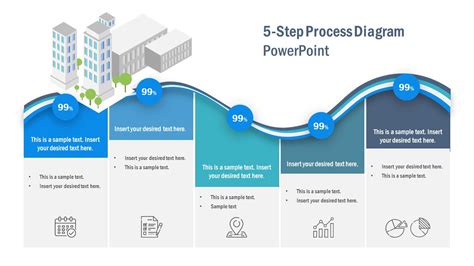 Step Horizontal Curved Process Diagram For Powerpoint Slidemodel Hot Sex Picture
