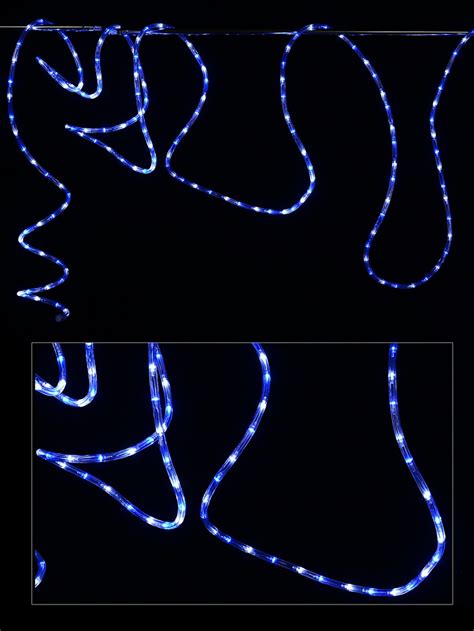 Blue And Cool White Led Outdoor Christmas Rope Light 10m Christmas