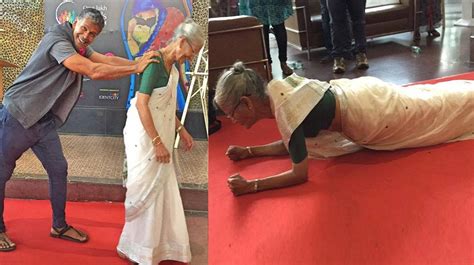 Milind soman shares pictures from darjeeling police marathon which marked his first 21 kms run after the lockdown in february but it is his mother, usha soman, who is giving all the fitness enthusiasts a. Get Over Milind Soman & Watch His 78-Year-Old Mom Doing ...