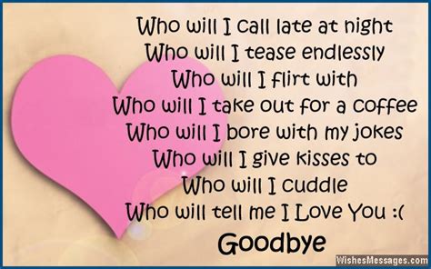 Goodbye My Love Poems