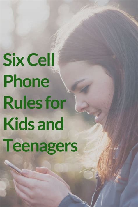 6 Cell Phone Rules For Kids And Teenagers Wehavekids
