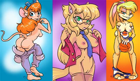Rule 34 2d Anthro Ass Breasts Callie Briggs Chip N Dale Rescue Rangers Crossover Disney