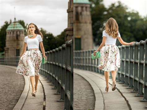 my secret outfit floral pleated skirt