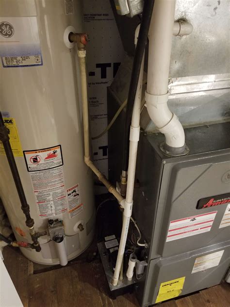 Plumbing Hot Water Heater T P Discharge Going Into Furnace Condensate