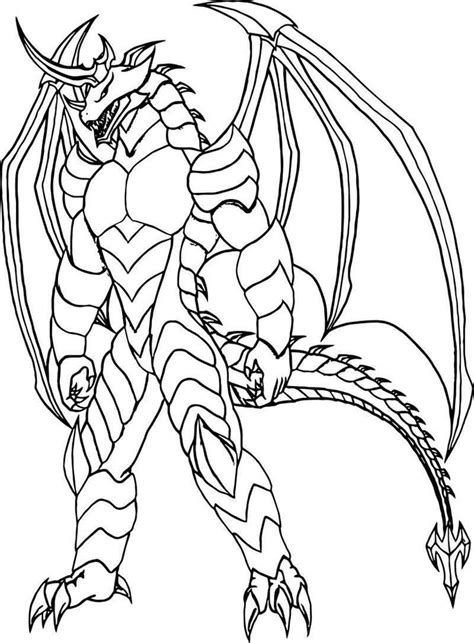 bakugan dragonoid drago pyrus coloringme xcolorings sketch coloring page