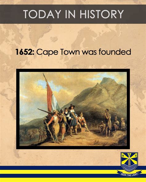 Todayinhistory 8th April 1652 Cape Town South Africa Was Founded By