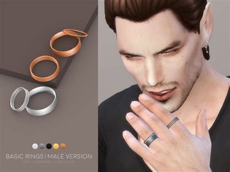 The Sims Resource Basic Rings Male Version