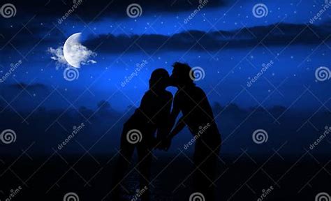 Romantic Night Kiss Stock Image Image Of Kiss Relax 15199845