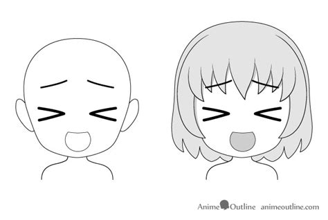 16 치비 애니메이션 표정 표현의 예 Animeoutline Cartoon Faces Expressions