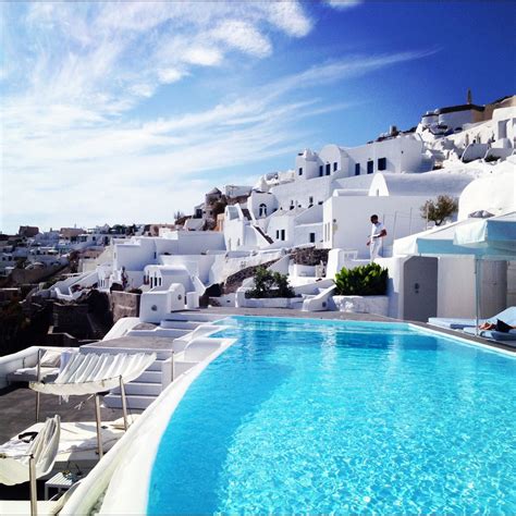 The Beautiful Kirini Suites And Spa On The Cliffs Of Oia Santorini
