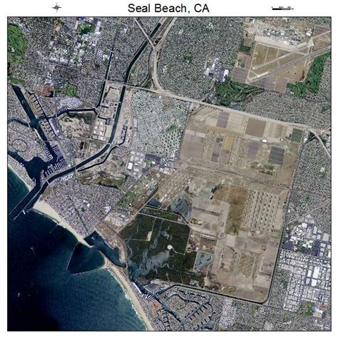 Aerial Photography Map Of Seal Beach Ca California