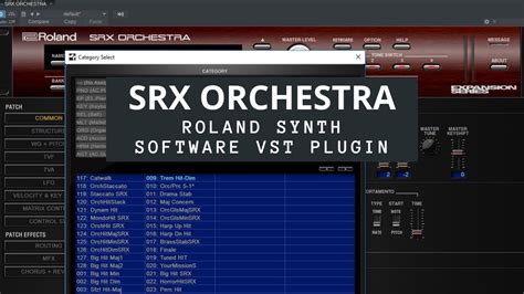 roland srx orchestra synth software vst plugin youtube