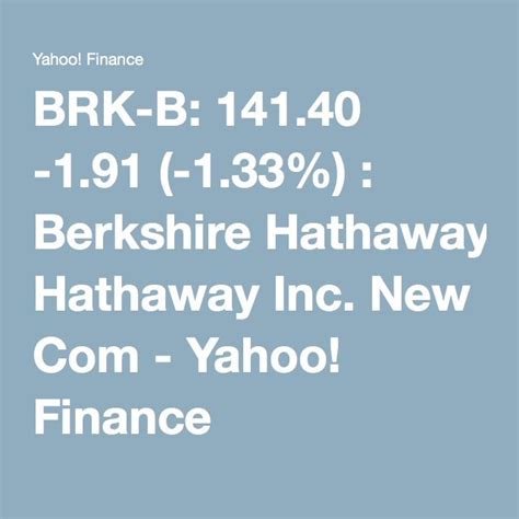 Https://tommynaija.com/quote/stock Quote Berkshire Hathaway