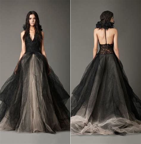 Pin By Ashley En On Wedding Dresses Black Wedding Gowns Black