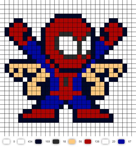 Spiderman Pixel Art Dibujos En Cuadricula Dibujos Pixelados Dibujos