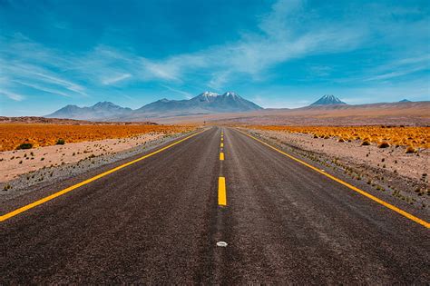 Road Field Hd Naturaleza Carretera Campo Fondo De Pantalla Hd