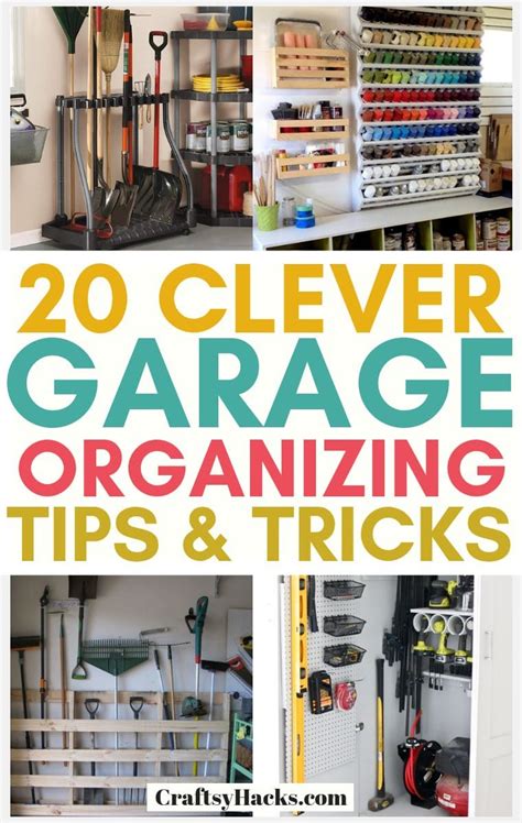20 Brilliant Garage Organizing Ideas In 2021 Garage Organization Tips Garage Organisation