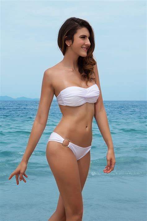 New Model Solid Strapless Bikini Swimwear Women Swimsuits Beach Fringe
