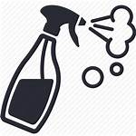 Spray Disinfectant Icon Bottle Clipart Clean Cleaner