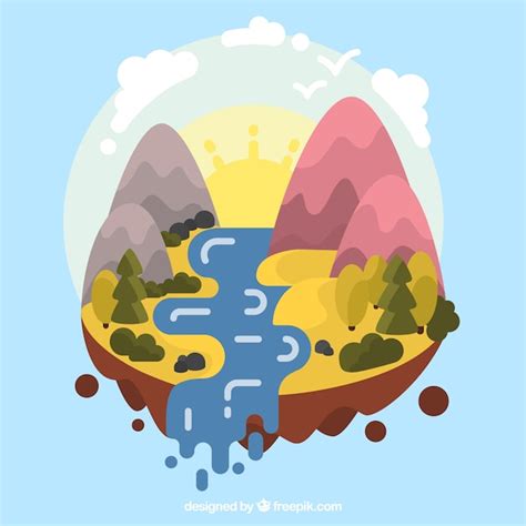 Vectors Of Rivers And Stream Free Vector Graphics Everypixel